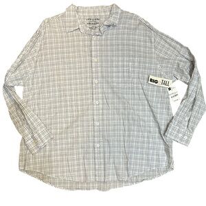 Men’s Arizona Button Down Blue Check 2XL NWT